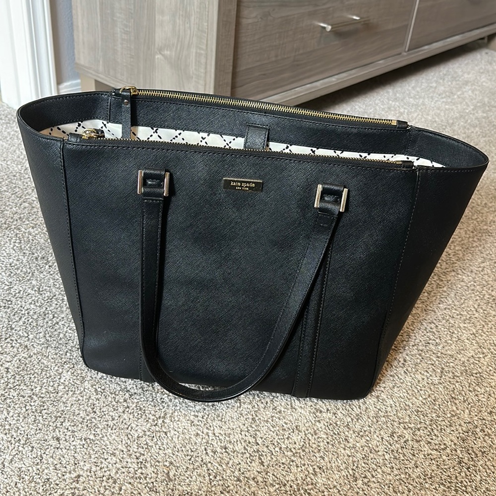 Great condition Kate Spade black tote bag Newbury Lane Briar